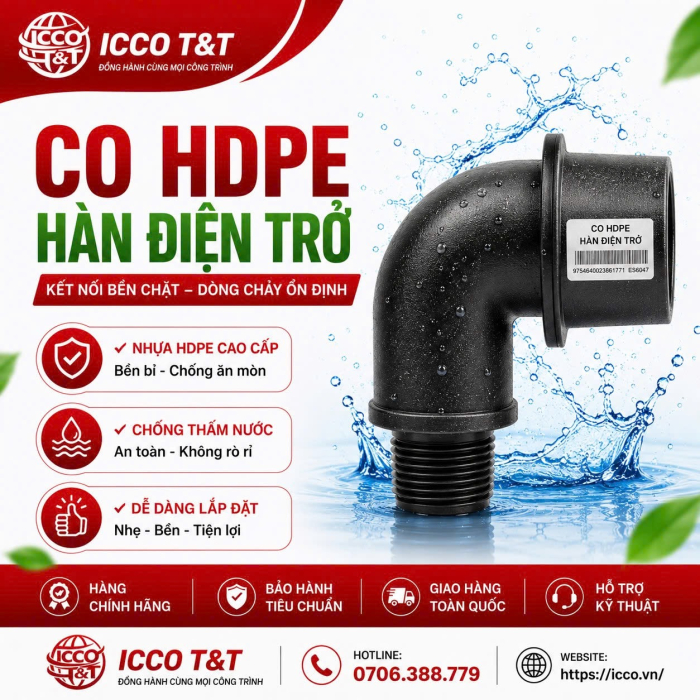 CO HÀN ĐIỆN TRỞ HDPE