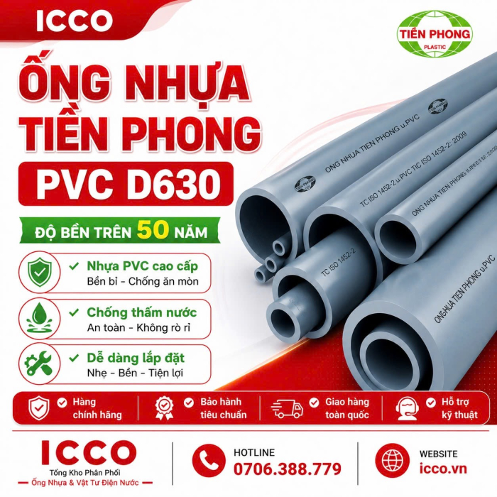 ỐNG NHỰA PVC D630