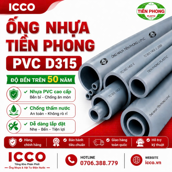 ỐNG NHỰA PVC D315