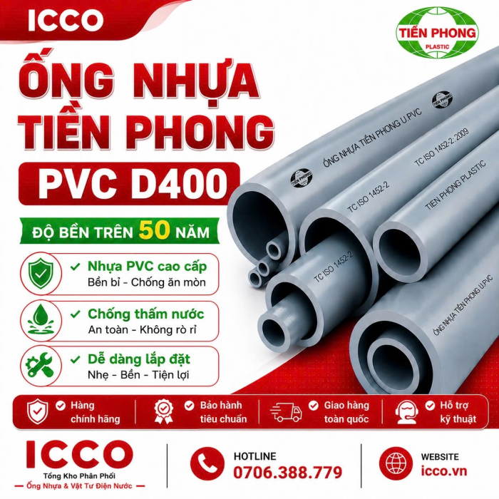 ỐNG NHỰA PVC D400