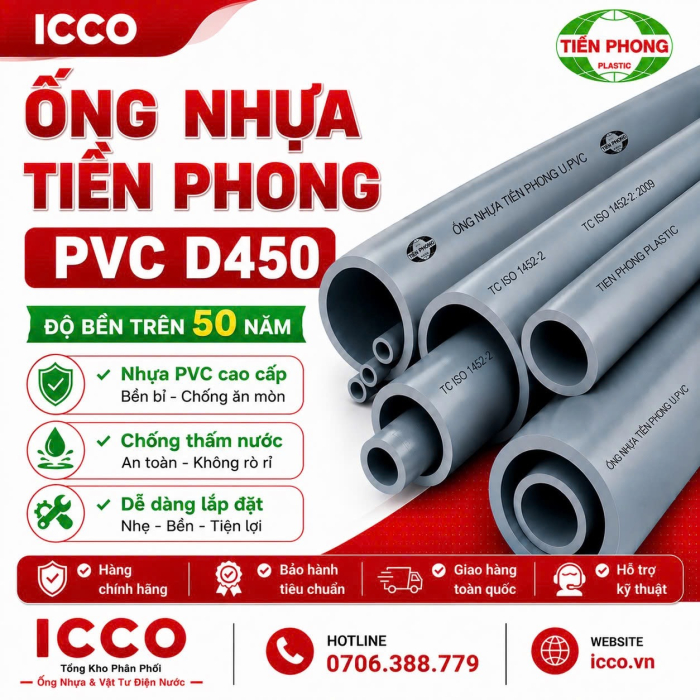 ỐNG NHỰA PVC D450