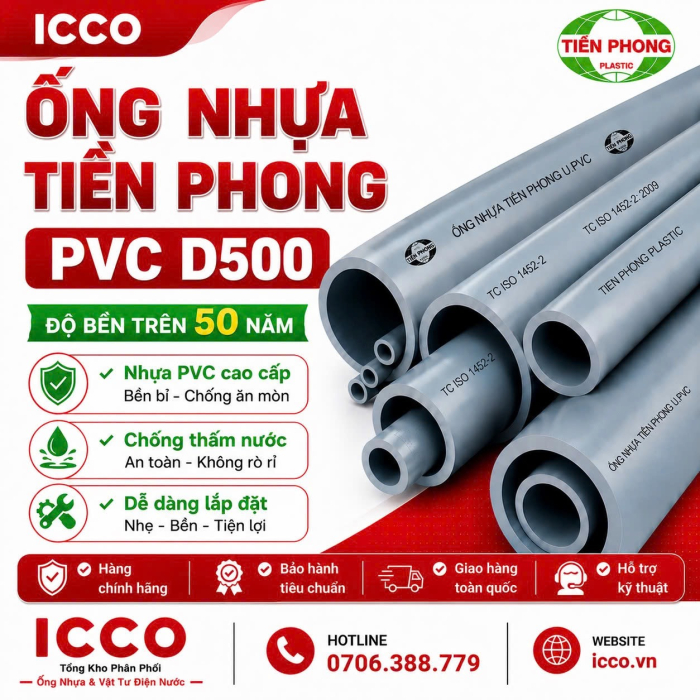 ỐNG NHỰA PVC D500