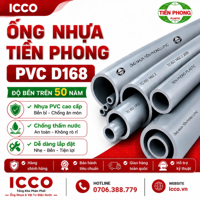 ỐNG NHỰA PVC D168