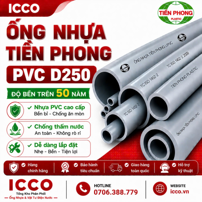 ỐNG NHỰA PVC D250