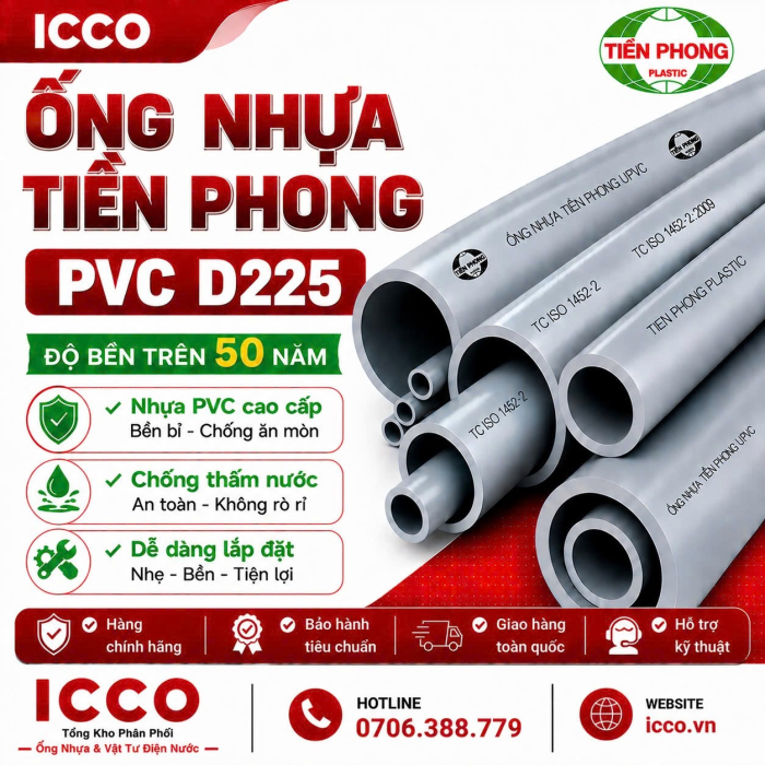 ỐNG NHỰA PVC D225