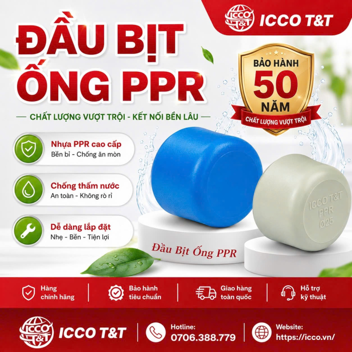 ĐẦU BỊT ỐNG PPR