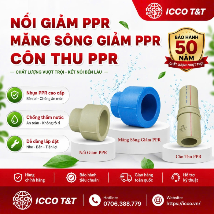 NỐI GIẢM PPR | MĂNG SÔNG GIẢM PPR | CÔN THU PPR