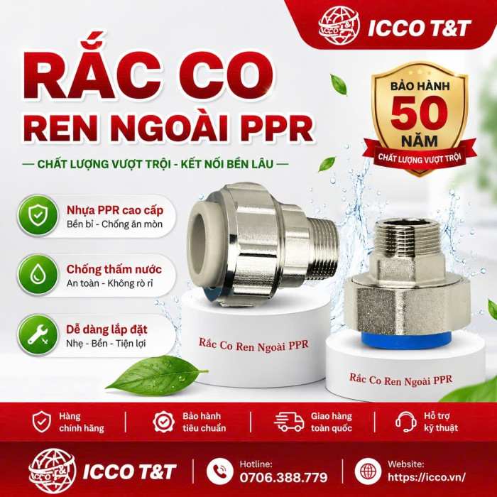 RẮC CO REN NGOÀI PPR