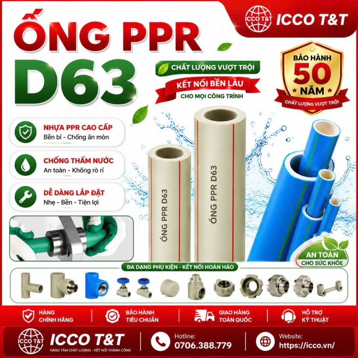 ỔNG PPR D63