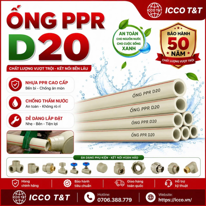 ỔNG PPR D20