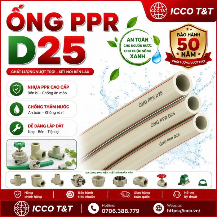 ỔNG PPR D25