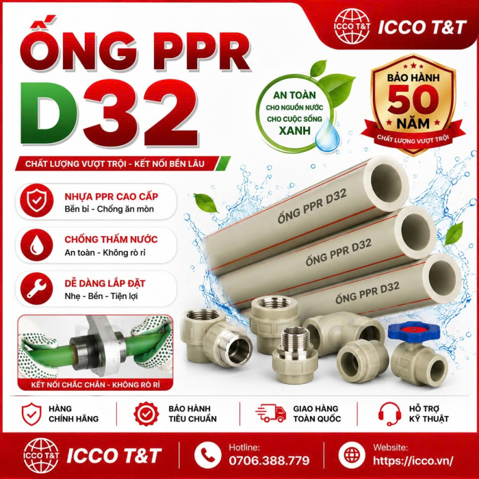 ỔNG PPR D32