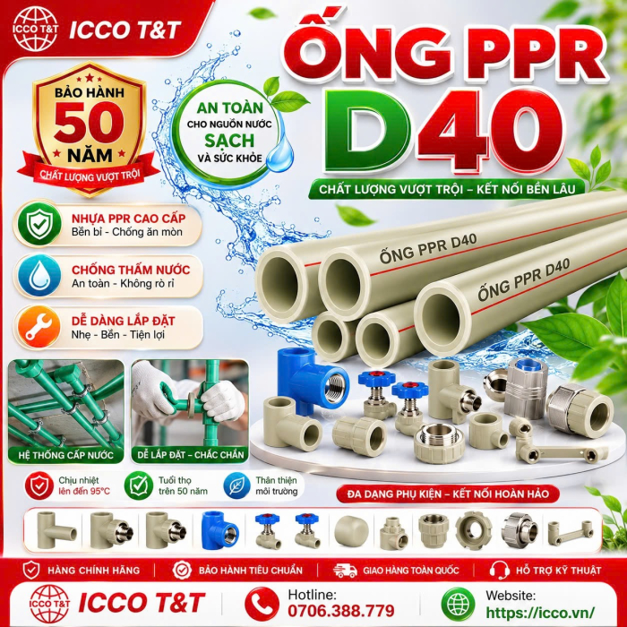 ỔNG PPR D40