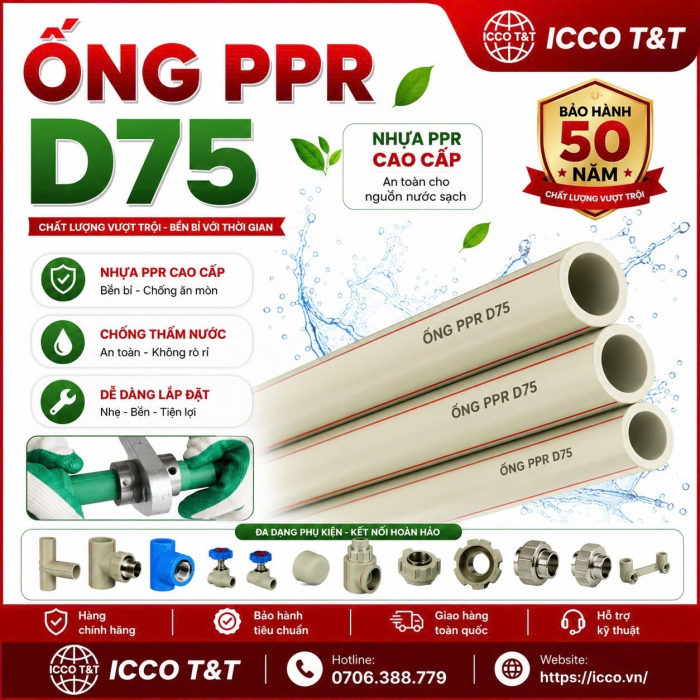 ỔNG PPR D75