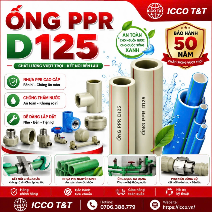 ỔNG PPR D125