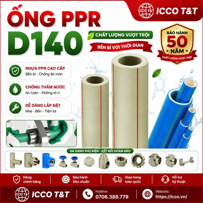 ỔNG PPR D140