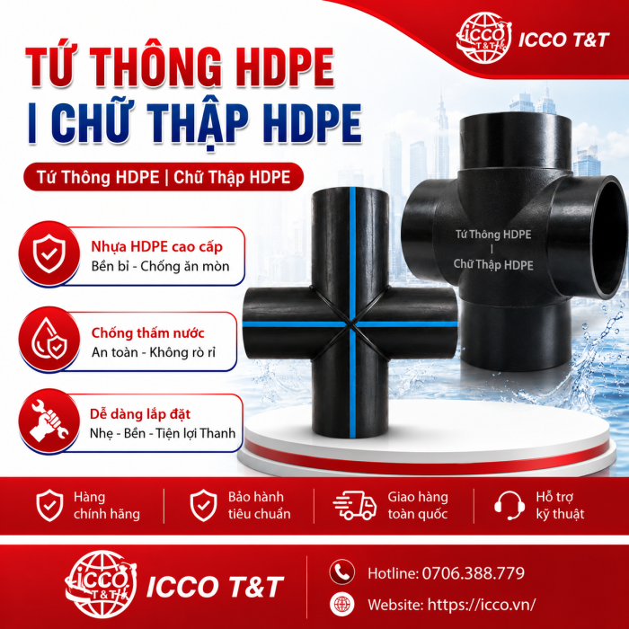 TỨ THÔNG HDPE | CHỮ THẬP HDPE