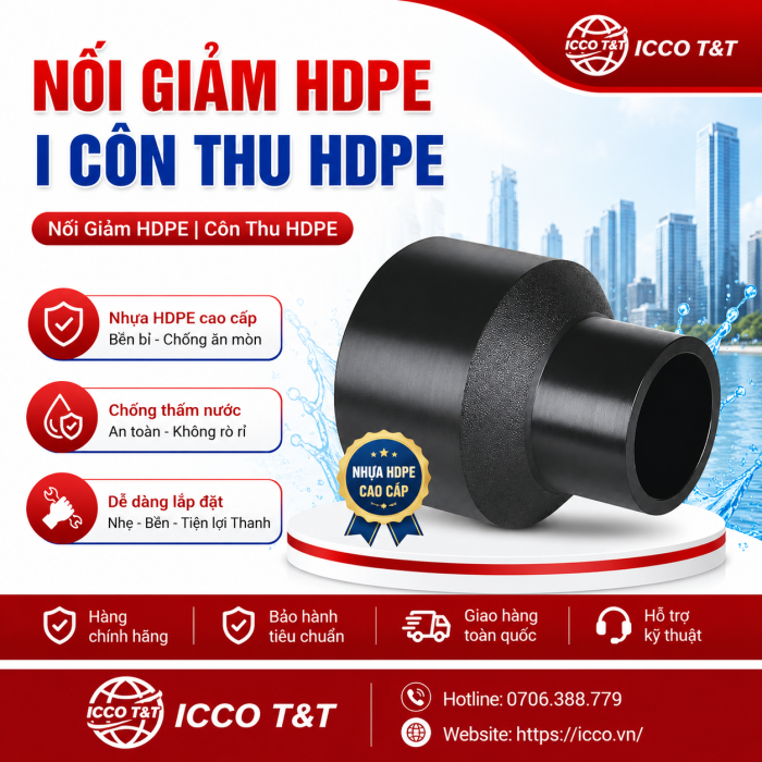 NỐI GIẢM HDPE | CÔN THU HDPE