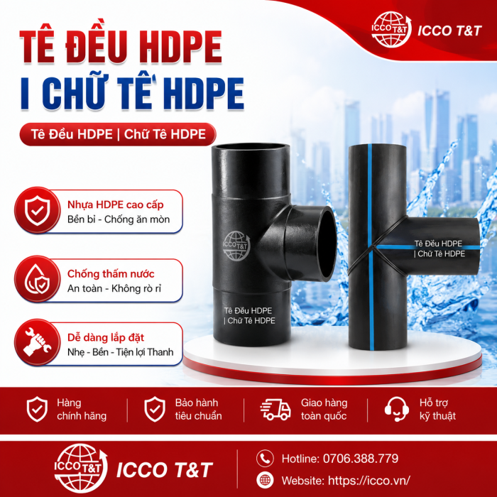 TÊ ĐIỀU HDPE | CHỮ TÊ HDPE