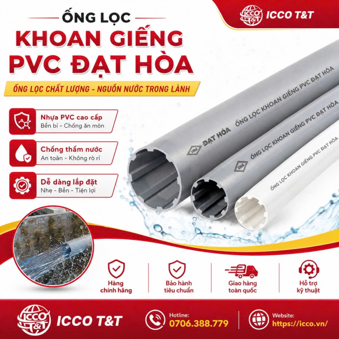 Ống Lọc Khoan Giếng PVC Đạt Hòa